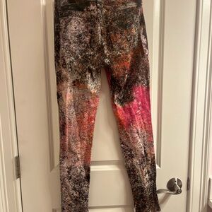 Multicolor Abstract Print Pants